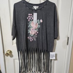 Miss Selfridge acid wash tee